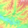 Carte topographique El Burgo de Osma-Ciudad de Osma, altitude, relief