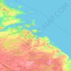 Carte topographique Плотинское сельское поселение, altitude, relief