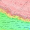 Carte topographique Népal, altitude, relief