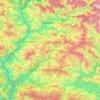 Carte topographique Baitadi, altitude, relief