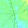 Carte topographique Tickfaw, altitude, relief