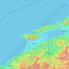 Carte topographique Izumo, altitude, relief