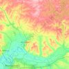 Carte topographique Elmore County, altitude, relief