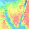Carte topographique Sinaï, altitude, relief