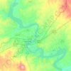 Carte topographique Lake Granbury, altitude, relief