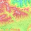 Carte topographique Espinosa de los Monteros, altitude, relief
