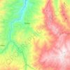 Carte topographique Isinlivi, altitude, relief