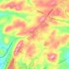 Carte topographique Alsace Township, altitude, relief