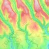 Carte topographique Argoed, altitude, relief