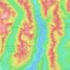 Carte topographique Indian Arm Provincial Park, altitude, relief