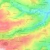 Carte topographique River Rivelin, altitude, relief