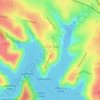 Carte topographique Yowie Bay, altitude, relief