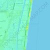Carte topographique Lauderdale-by-the-Sea, altitude, relief