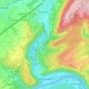 Carte topographique Klüsserath, altitude, relief