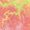 Carte topographique муниципальный округ Нижняя Салда, altitude, relief