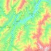 Carte topographique Meluri, altitude, relief