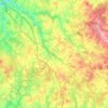 Carte topographique 87380, altitude, relief