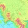 Carte topographique Vythiri, altitude, relief