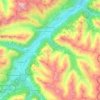 Carte topographique Madulain, altitude, relief