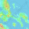 Carte topographique Quezon, altitude, relief
