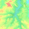 Carte topographique Cedar Creek Lake, altitude, relief