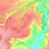 Carte topographique Colerne, altitude, relief