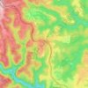 Carte topographique Warrimoo, altitude, relief