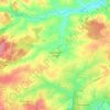 Carte topographique Teurthéville-Bocage, altitude, relief