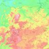 Carte topographique Région de Labé, altitude, relief