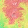 Carte topographique Tobeatic Wilderness Area, altitude, relief