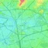 Carte topographique Saint-Denis, altitude, relief