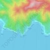 Carte topographique Utumea West, altitude, relief
