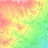 Carte topographique El Aouabed, altitude, relief