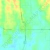 Carte topographique Calhoun City, altitude, relief