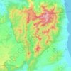Carte topographique Hūnua Ranges, altitude, relief