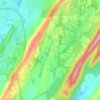 Carte topographique Highland Lakes, altitude, relief