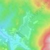 Carte topographique Счастливенское водохранилище, altitude, relief