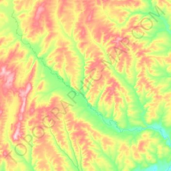 Carte topographique Суринда, altitude, relief