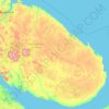 Carte topographique Кольский полуостров, altitude, relief