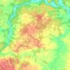 Carte topographique сельское поселение Деревня Порослицы, altitude, relief