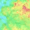 Carte topographique Chamborand, altitude, relief