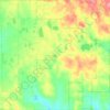 Carte topographique Cedar Township, altitude, relief