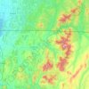 Carte topographique Missisquoi River, altitude, relief