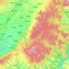 Carte topographique 夏县, altitude, relief