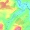 Carte topographique Vœlfling-lès-Bouzonville, altitude, relief