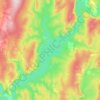Carte topographique Широковское Водохранилище, altitude, relief