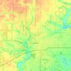 Carte topographique Canton, altitude, relief