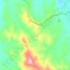 Carte topographique Black Creek, altitude, relief