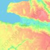 Carte topographique Щербиновский район, altitude, relief