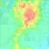 Carte topographique Jackson Township, altitude, relief